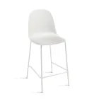 4 woonkamerstoelen van polypropyleen met metalen frame - Dinamo Viadurini