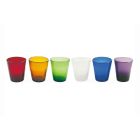 6 glazen Water Craft Service van gekleurd geblazen glas - Yucatan Viadurini