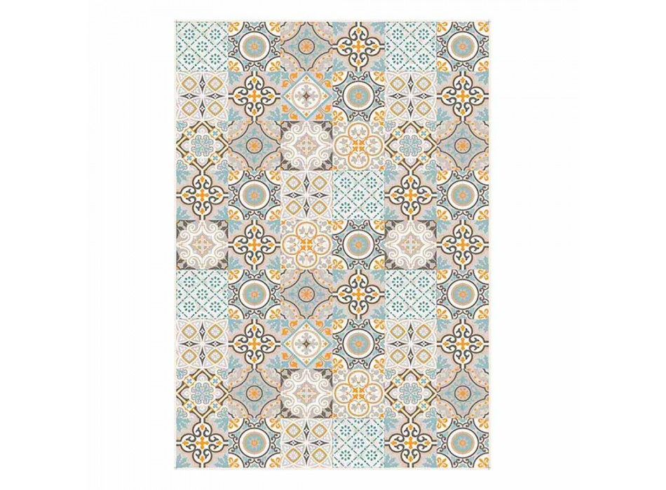 6 elegante Amerikaanse placemats met rechthoekig patroon - Frisca Viadurini