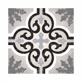 6 Wasbare Amerikaanse placemats met patroon in PVC en polyester - Coria