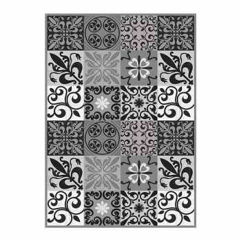 6 elegante placemats in pvc en polyester met zwart of grijs patroon - Pita