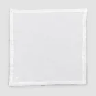 6 lichte linnen servetten met hoogwaardige Italiaanse luxe decoratie - Virtu Viadurini