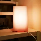 Cilindrische lampenkap in geurende was met gekrast effect Made in Italy - Donata Viadurini