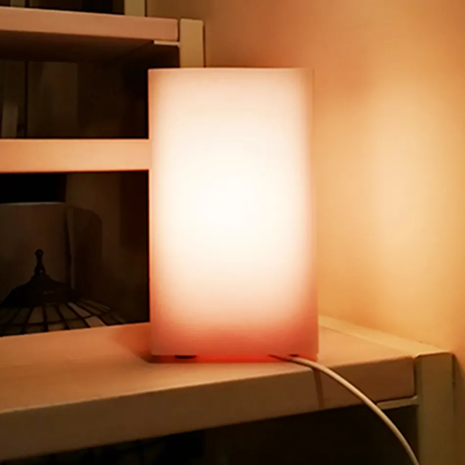 Cilindrische lampenkap in geurende was met gekrast effect Made in Italy - Donata Viadurini