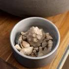 Badkameraccessoires gemaakt in grijze klei Gemaakt in Italië - Antonella Viadurini