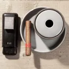 Badkameraccessoires gemaakt in grijze klei Gemaakt in Italië - Antonella Viadurini