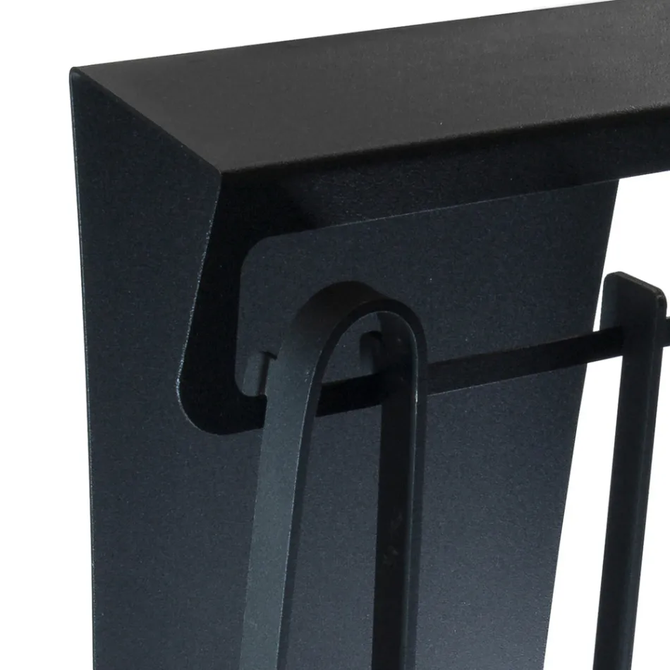 Haardaccessoires in gelakt staal Made in Italy 3 stuks - Virgil Viadurini