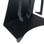 Haardaccessoires in gelakt staal Made in Italy 3 stuks - Virgil Viadurini