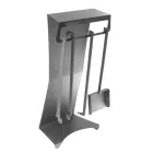 Haardaccessoires in gelakt staal Made in Italy 3 stuks - Virgil Viadurini