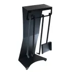 Haardaccessoires in gelakt staal Made in Italy 3 stuks - Virgil Viadurini