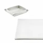 Bureau-accessoires in geregenereerd leer 5 stuks Made in Italy - Aristoteles Viadurini