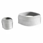 4-delige geregenereerde lederen bureau-accessoires Made in Italy - Ebe Viadurini