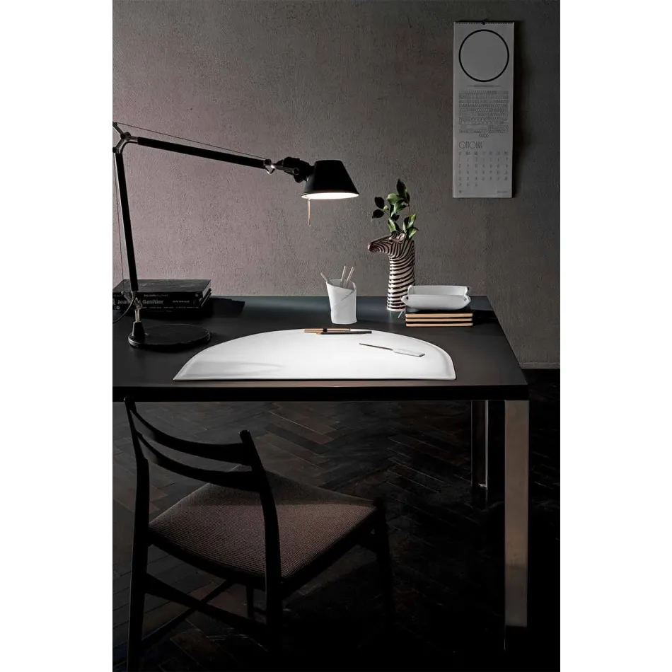 Bureau-accessoires in geregenereerd leer 4 stuks Made in Italy - Medea Viadurini