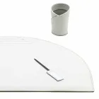 Bureau-accessoires in geregenereerd leer 4 stuks Made in Italy - Medea Viadurini