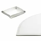 Bureau-accessoires in geregenereerd leer 4 stuks Made in Italy - Medea Viadurini