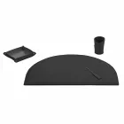 Bureau-accessoires in geregenereerd leer 4 stuks Made in Italy - Medea Viadurini