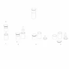 Ruimtebesparende accessoires voor keukengereedschap in marmer, hout en staal - Astoria Viadurini