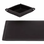 Accessoires 4-delig geregenereerd lederen bureau Made in Italy - Ascanio Viadurini