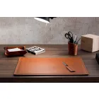 Accessoires 4-delig geregenereerd lederen bureau Made in Italy - Ascanio Viadurini
