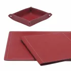 Accessoires 5-delig geregenereerd leren bureau Gemaakt in Italië - Ascanio Viadurini