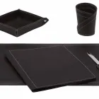 Accessoires 5-delig geregenereerd leren bureau Gemaakt in Italië - Ascanio Viadurini