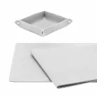 Accessoires 5-delig geregenereerd leren bureau Gemaakt in Italië - Ascanio Viadurini