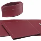 Accessoires 5-delig geregenereerd lederen bureau Made in Italy - Brando Viadurini