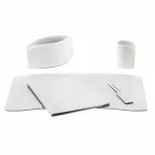 Accessoires 5-delig geregenereerd lederen bureau Made in Italy - Brando Viadurini