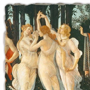 Fresco Botticelli&#39;s &quot;Allegorie van de Lente&quot; - detail