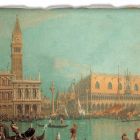 Fresco Canaletto &quot;Mening van Palazzo Ducale di Venezia&quot; Viadurini