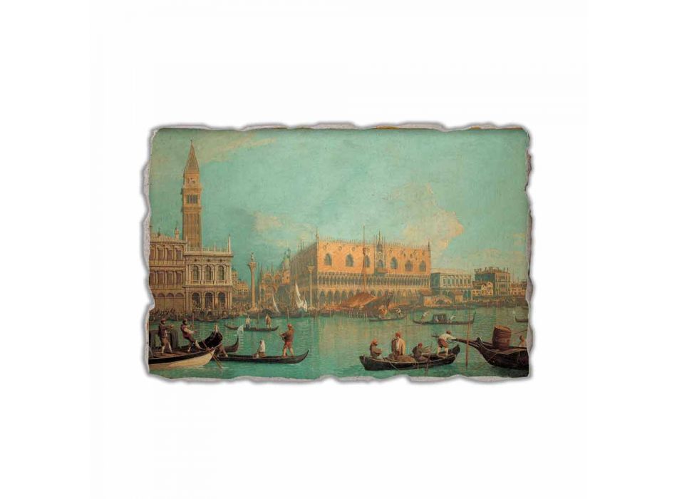 Fresco Canaletto &quot;Mening van Palazzo Ducale di Venezia&quot;