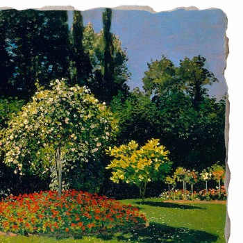 Fresco Claude Monet &quot;Lady in Garden at Sainte-Adresse&quot;
