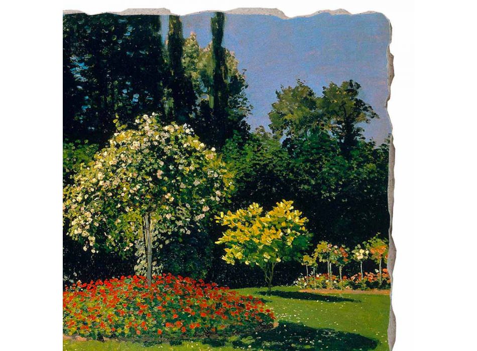 Fresco Claude Monet &quot;Lady in Garden at Sainte-Adresse&quot;