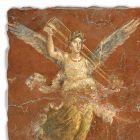 Fresco handgemaakte Italiaanse Roman &quot;Cyclus van de Muzen&quot; Viadurini