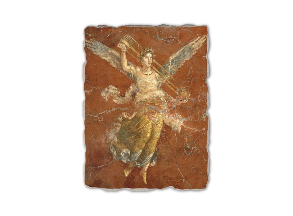 Fresco handgemaakte Italiaanse Roman &quot;Cyclus van de Muzen&quot; Viadurini