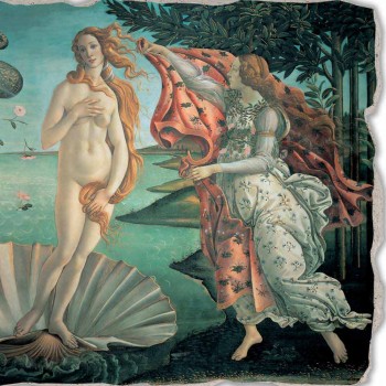 Fresco gedaan in Italië Botticelli&#39;s &quot;De geboorte van Venus&quot;