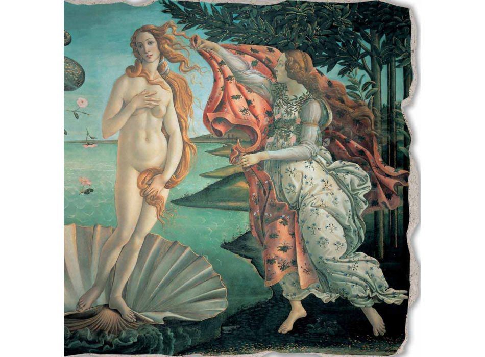 Fresco gedaan in Italië Botticelli&#39;s &quot;De geboorte van Venus&quot; Viadurini
