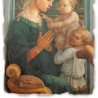 Fresco gedaan in het Italiaans Filippo Lippi &quot;Madonna en Kind&quot; Viadurini