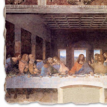 Fresco gedaan in Italië Leonardo da Vinci&#39;s &quot;Laatste Avondmaal&quot;