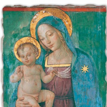 Fresco gedaan in Italië Pinturicchio &quot;Madonna en Kind&quot;