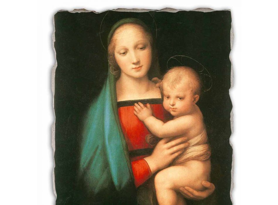 Fresco Italian-en-klare Raffaello Sanzio &quot;Madonna del Granduca&quot; Viadurini