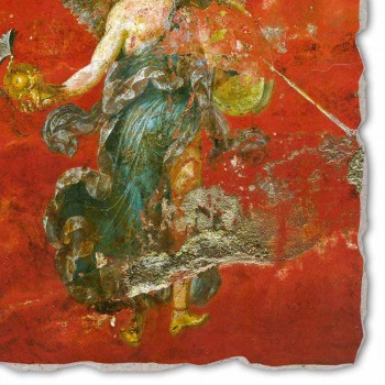 grootste Romeinse fresco &quot;Cyclus van de Muzen&quot; made in Italy