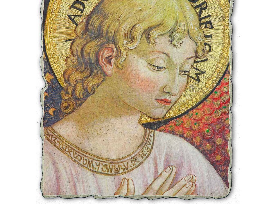 grote Benozzo Gozzoli fresco &quot;Koren van Engelen in Adoration&quot; Viadurini