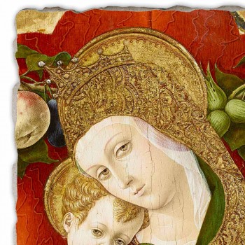Grote Fresco Carlo Crivelli &quot;Madonna Lochis&quot; 1475