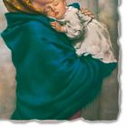 Grote Fresco handgemaakte Ferruzzi &quot;Onze Lieve Vrouw van Rust&quot; Viadurini