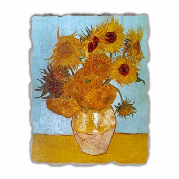 Grote Fresco handgemaakte Vincent Van Gogh &quot;Vaas van Zonnebloemen&quot;