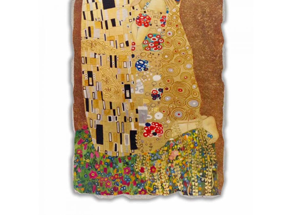 Grote Fresco gedaan in Italië Gustav Klimt &quot;De Kus&quot;
