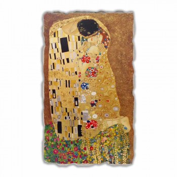 Grote Fresco gedaan in Italië Gustav Klimt &quot;De Kus&quot;