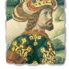 De grootste Fresco Gozzoli Procession of the Magi met koning Melchior &quot; Viadurini