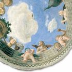 grote Mantegna Fresco &quot;Oculus met Cherubs en Dame met uitzicht op&quot; Viadurini